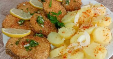 Recept: Prženi oslić i krompir  salata