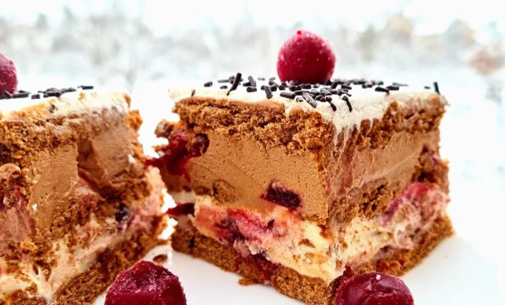 Zimska sladoled torta sa višnjama: Recept koji može svako da napravi, bez pečenja!