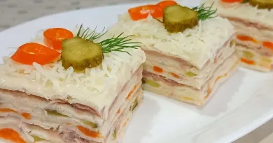 Posna slana rozen torta