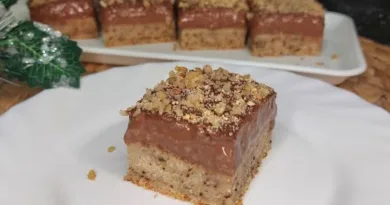 RECEPT BROJ 1 za kolač sa orasima i čokoladom.Sočan, brz i najukusniji