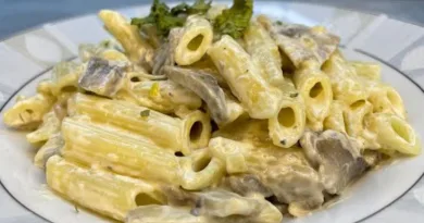 Posna bela pasta sa pečurkama – Brz i ukusan recept