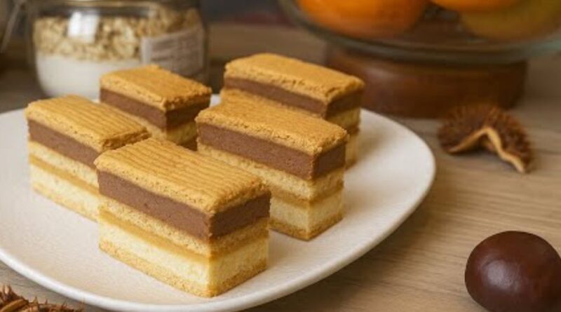 Kremasti kolač sa keksom, grizom i kokosom–recept bez pečenja