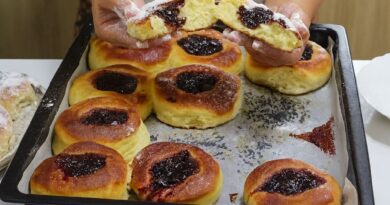Krofne iz rerne. Bez mešenja i bez kapi ulja! Mekane kao pamuk