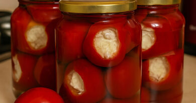 Punjene paprike sirom u marinadi – savršen recept za zimnicu