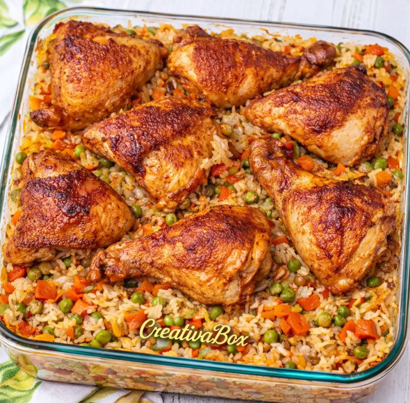 Pileći bataci sa pirinčem iz rerne – sočan i ukusan porodični ručak